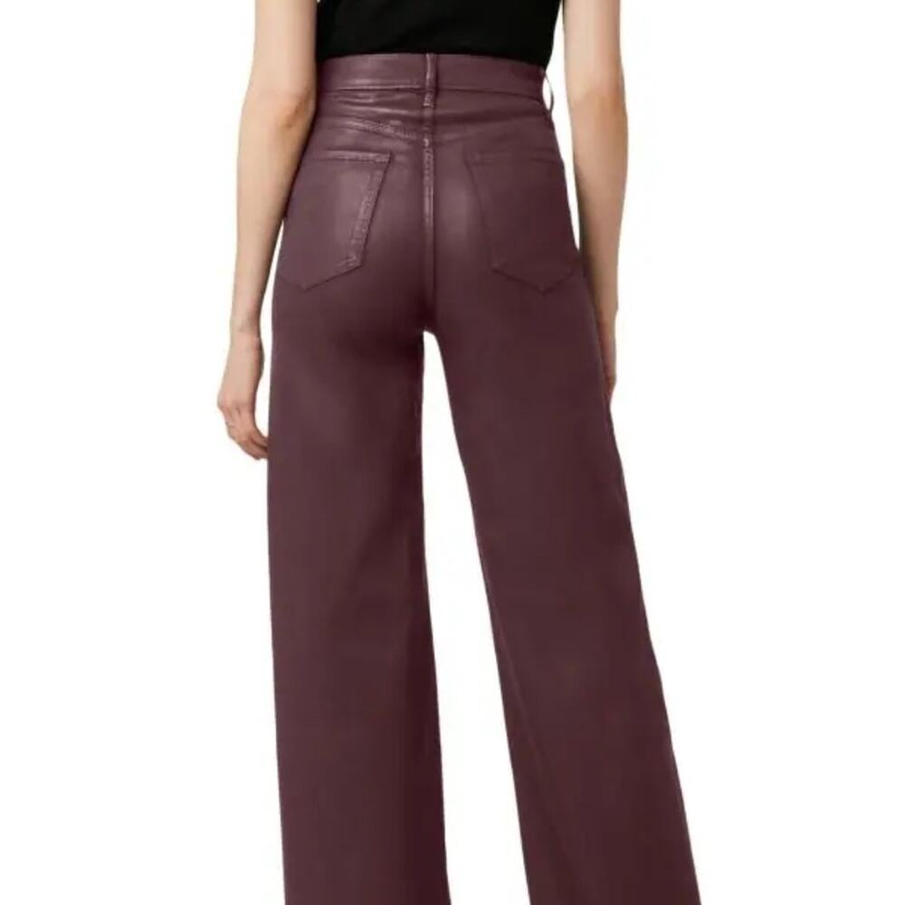 JOE'S JEANS Women's Coated High Rise Wide Leg Full-Length Jeans - Size 31 - NWT - Picture 6 of 10